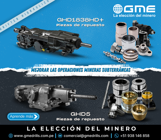 Repuestos para Perforadoras Hidráulicas