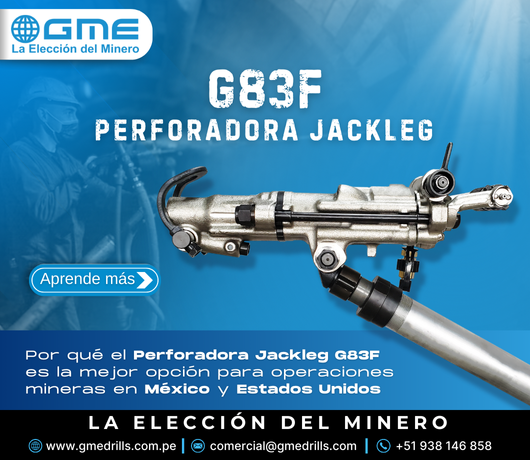 Por qué Perforadora Jackleg G83F es la mejor opción para operaciones mineras en México y Estados Unidos