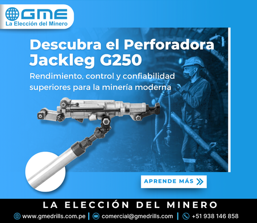 Descubra El Taladro Jackleg G250: Rendimiento, Control Y Confiabilidad Superiores Para La Minería Moderna