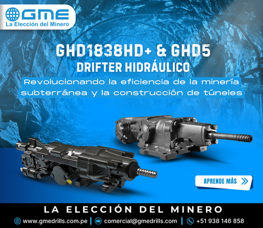 Perforadoras Hidráulicas GHD1838HD+ Y GHD5: Revolucionando La Eficiencia En La Minería Subterránea Y La Construcción De Túneles