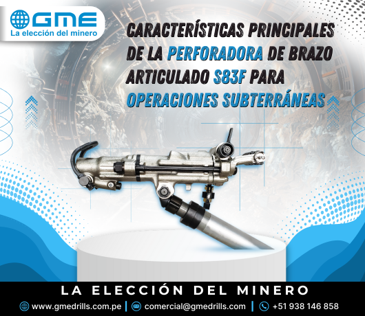 Principales Características Del Perforadora Jackleg S83F Para Operaciones Subterráneas