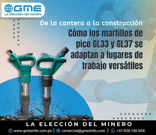 Del Cantera a la Construcción: Cómo los Martillos Picadores GL33 y GL37 se Adaptan a Sitios de Trabajo Versátiles