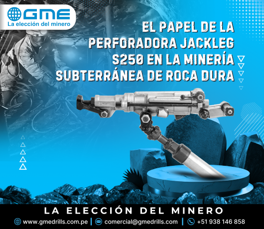El Papel del Perforadora S250 Jackleg en la Minería Subterránea de Roca Dura