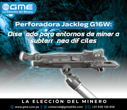 G16W Perforadora Jackleg: Diseñada para Entornos Mineros Subterráneos Extremos