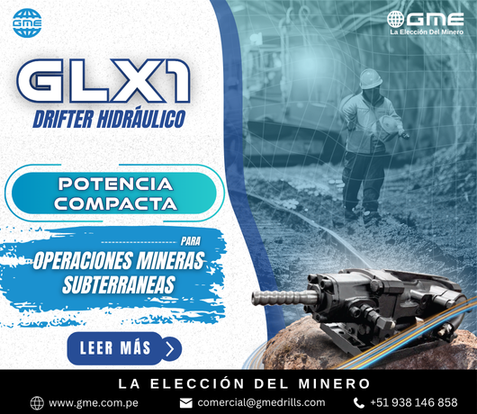 GLX1 Drifter Hidraulico: Potencia compacta para operaciones mineras subterráneas
