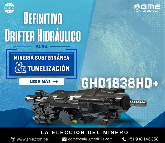 GHD1838HD+ Drifter Hidráulico: La Solución Definitiva para Minería Subterránea y Túneles