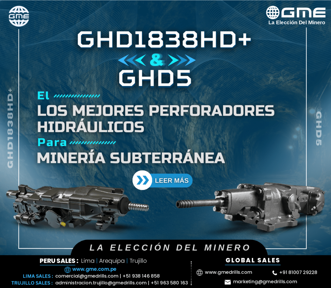 GHD1838HD+ y GHD5: Las mejores drifter hidráulicos para minería subterránea