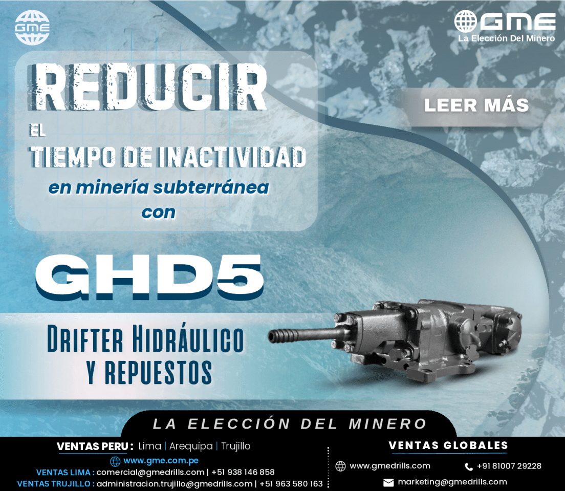 Reduzca el Tiempo de Inactividad en la Minería Subterránea con el GHD5 Drifter Hidráulico y Repuestos