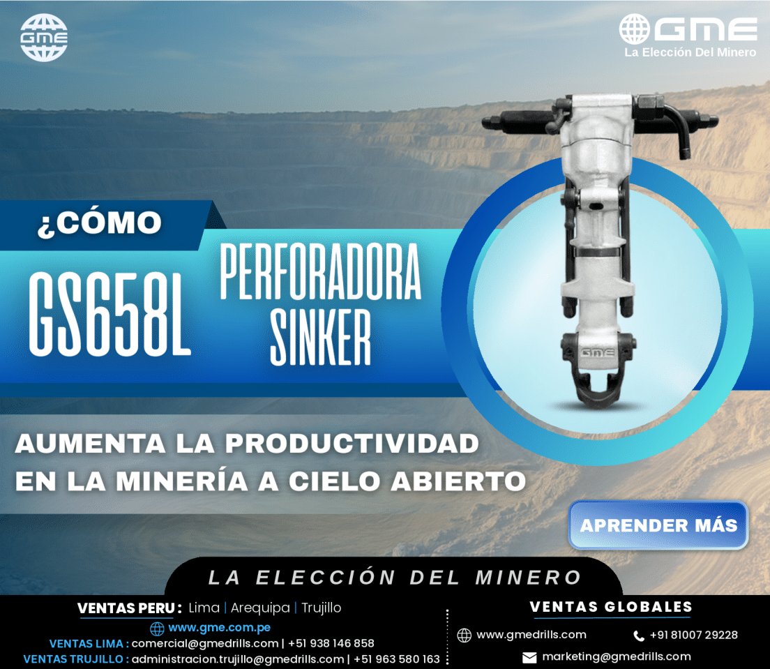 Cómo la perforadora sinker GS658L aumenta la productividad en la minería a cielo abierto